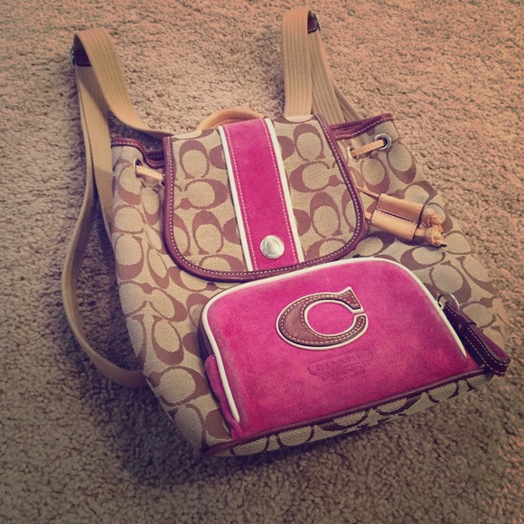 Coach mini backpack