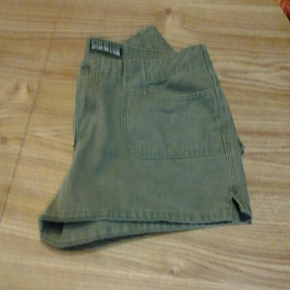 Army green shorts