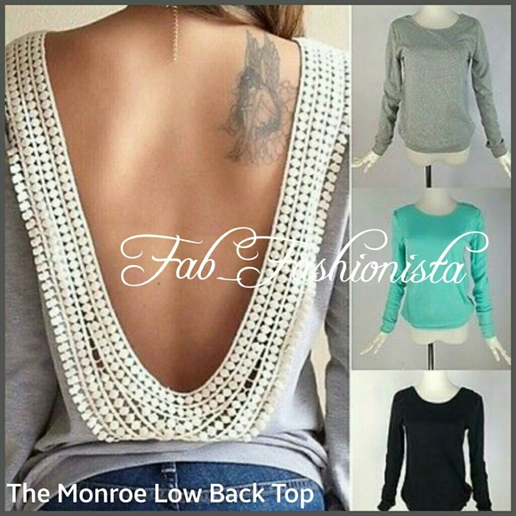 💖HP 3/1/15💖The MONROE Low Back tear Drop Top - Picture 2 of 4