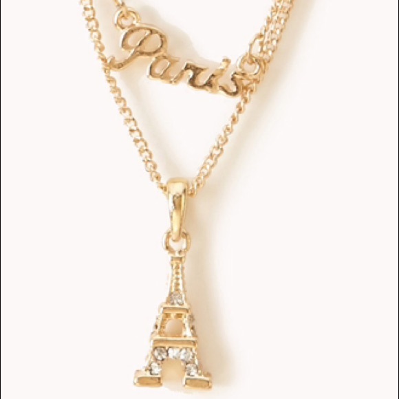💖SOLD ON VINTED 😸 Paris Gold Necklace
