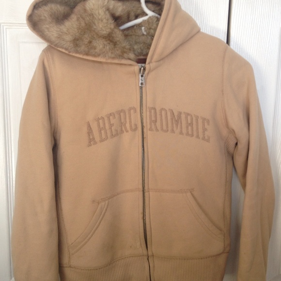 Abercrombie fur lined hoodie/jacket full zip