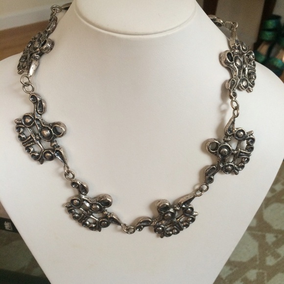 White Bronze Dragon Necklace