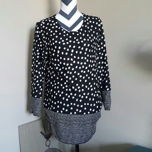 Polka dot dress tops