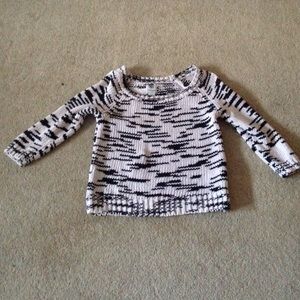 American Eagle black and white sweater