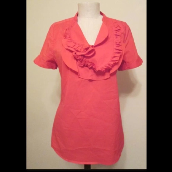🚫SOLD🚫BCBG MAX AZRIA Bright Poppy Ruffle Bib