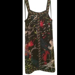 BCBG MAXAZRIA Paint Splash Matte Jersey Tank Dress