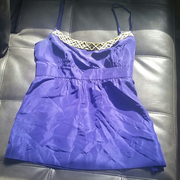 BCBG Purple Silk Cami