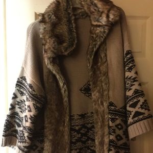 Love 21 Fur Cardigan