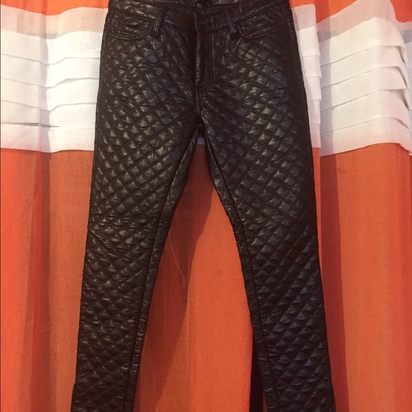 Black leather pants (RunsSmall)