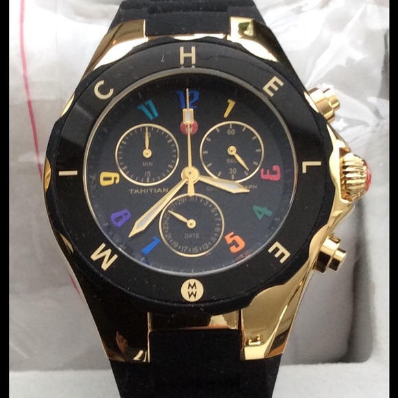 Michele Tahitian Jelly Bean, black carousel