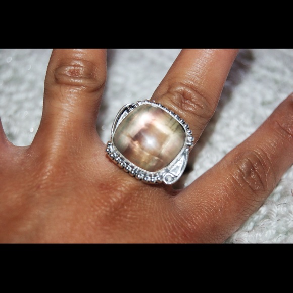 ✂️SALE✂️Handmade Lampwork Dichroic Ring Size 8 - Picture 3 of 4