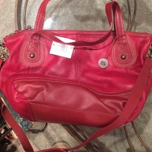 Dark red "the Sak" handbag