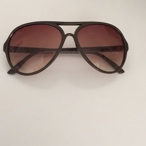 Brown aviator sunglasses
