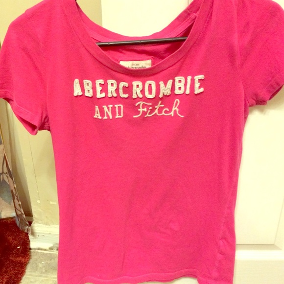Pink Abercrombie & Fitch shirt.