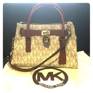 Michael Kors Hamilton Medium Logo Satchel