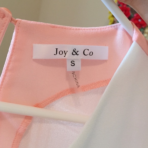 Baby Pink Sheer Blouse Scallop Detailing - Picture 4 of 4
