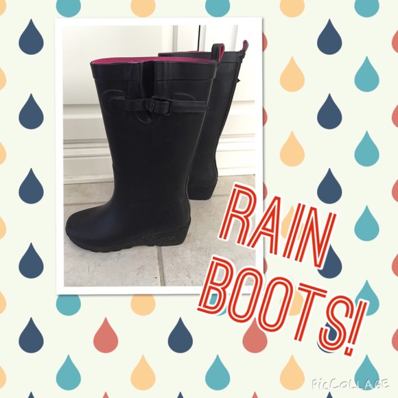 Wedge Rain Boots