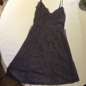 Grey with pink & white dots summer dress