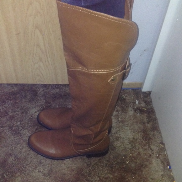 Brown over the knee boots