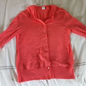 J. Crew coral Jackie cardigan