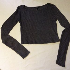 Forever 21 long sleeve cropped top