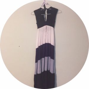 Boho Long Flowy Shades of Purple Dress