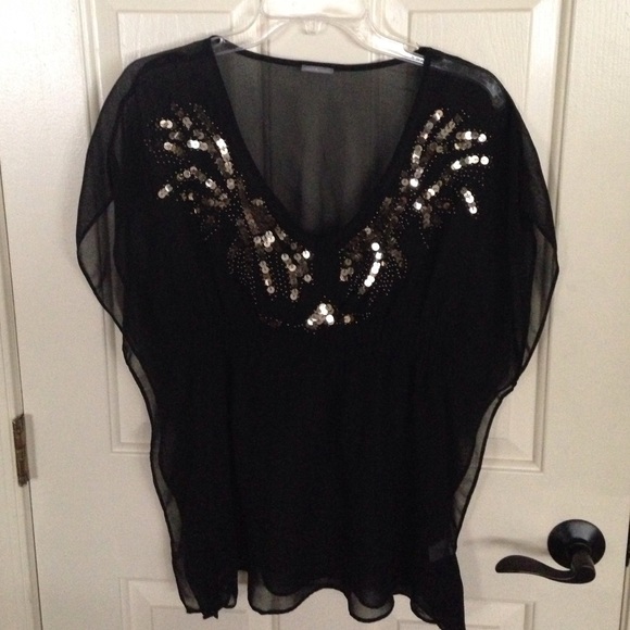 Beautiful sheer sequin top