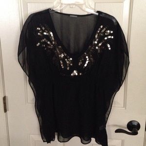 Beautiful sheer sequin top