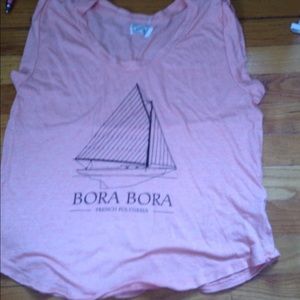 Coral Bora bora t shirt