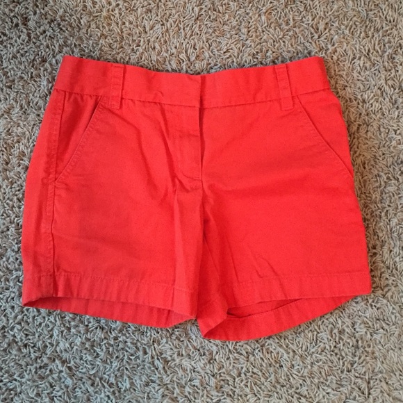 Jcrew Orange Chino Shorts