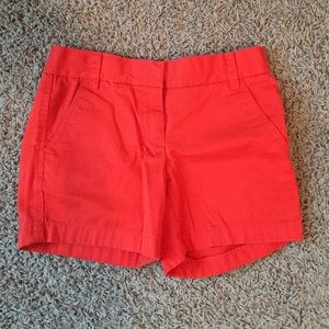 Jcrew Orange Chino Shorts