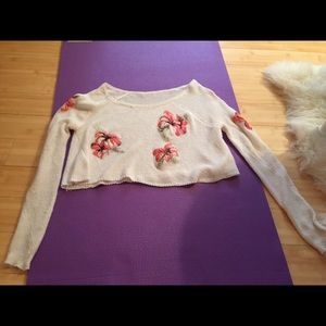 Crop sweater size small