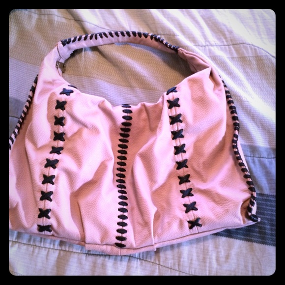 Light Pink and Black Purse
