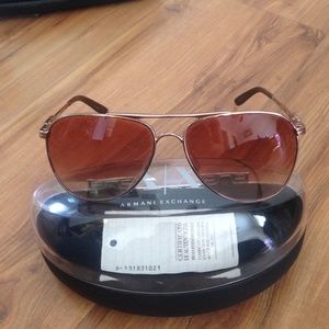 Armani exchange NEW sunglasses with case.