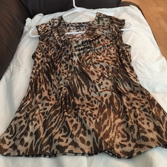 Animal print sleeveless top - Picture 1 of 3