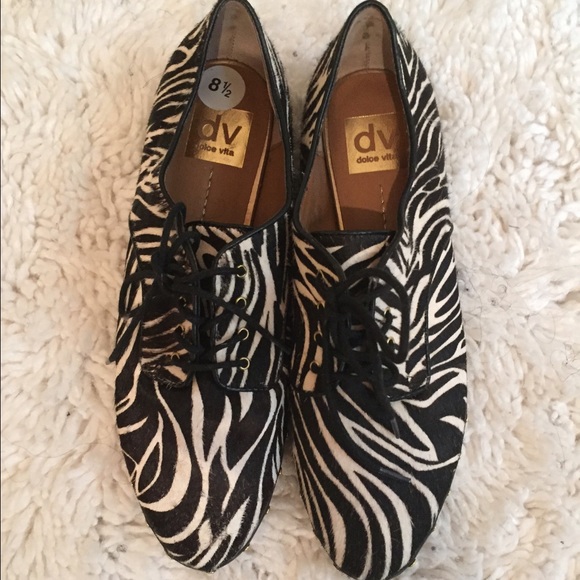 Dolce Vita zebra print oxfords