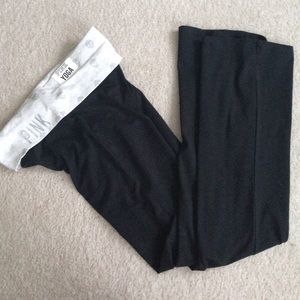 VS pink skulls bling yoga pants