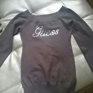 💲FINAL MARKDOWN💲Black Guess Boatneck Sweater