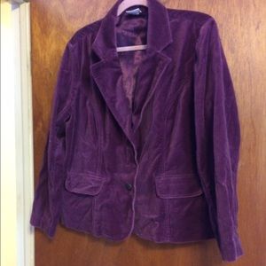 Purple Velvet Blazer size 14
