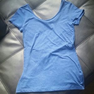 Blue Boatneck Tee