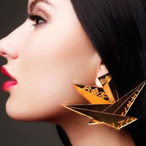 Melody Ehsani Crane Earrings - Gold