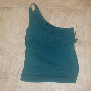 Blue one strap shirt