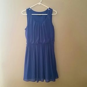 Royal blue sheer dress