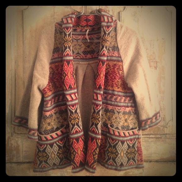 Free People Sweaters - 🌺hold🌺Free People boho wool tapestry sweater