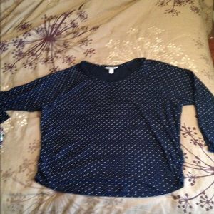 Cute Blue & White Polka Dot Thermal from Old Navy
