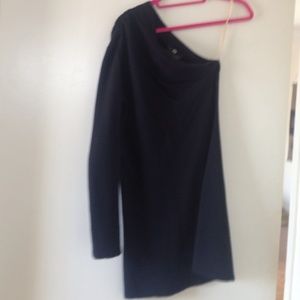 One sleeve black young fabulous and Brooke dress.