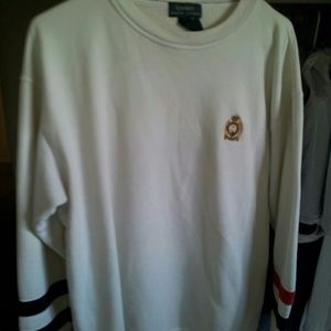 Ralph Lauren White Heritage Crest Sweater