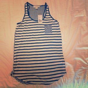NWT blue striped tank