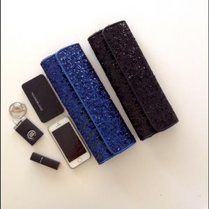 ⭐️Navy sequin long clutch