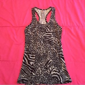 Wet seal zebra tank top